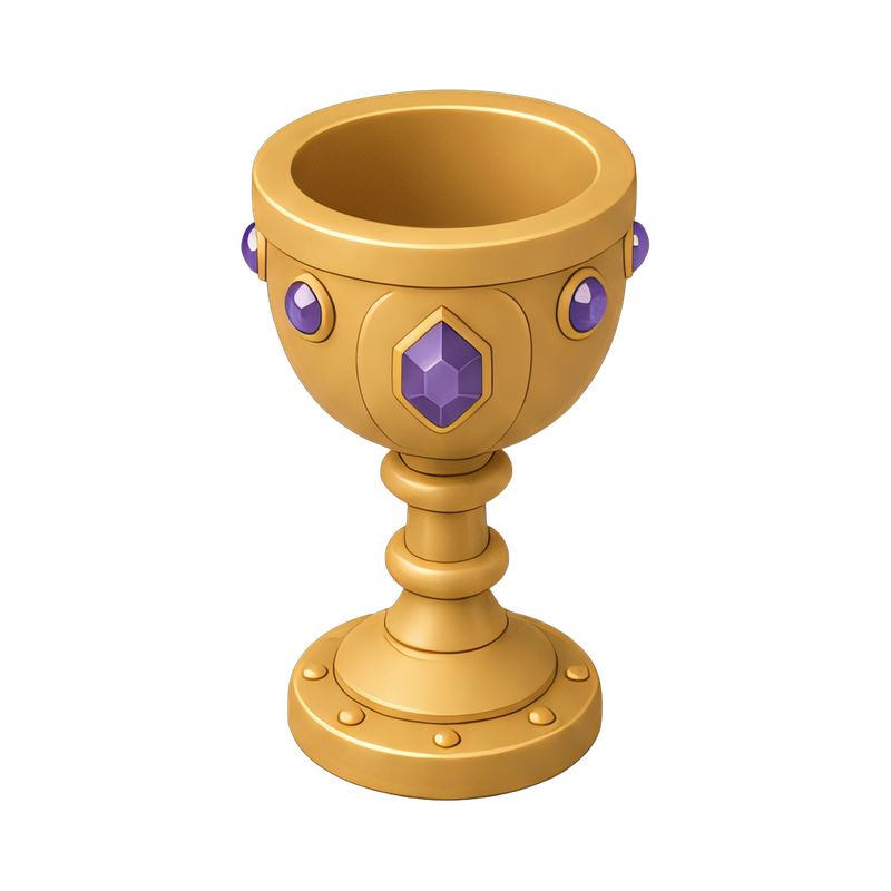 elegant jeweled goblet