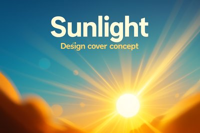 Dynamic 3D Sunlight Illustration with Rays and Glare