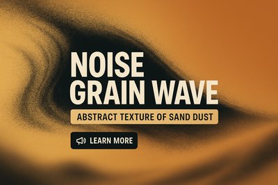 Abstract Sand Dust Texture with Modern Typography