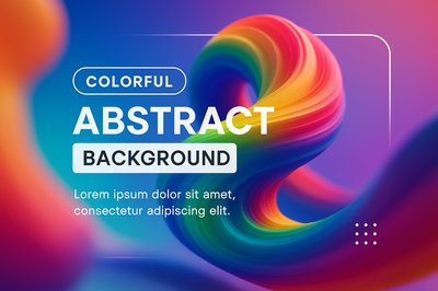 Vibrant Abstract Background with Colorful Swirls