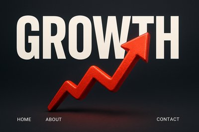 Bold Red Arrow Design for Growth Concept