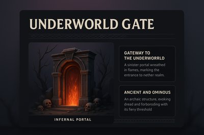 Underworld Gate: Sinister Portal to Another Realm