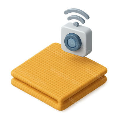 3D Fabric Sensor Icon with Isometric Design