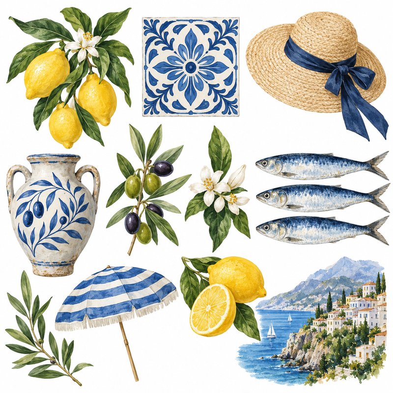 Mediterranean summer design elements