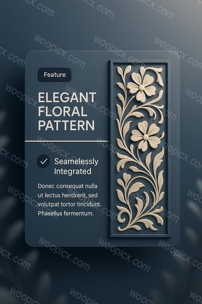 Elegant Floral Pattern Design for Textiles and Wallpapers