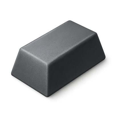 3D Iron Bar Icon with Isometric View