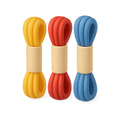 Colorful Silicone Cable Organizer Set