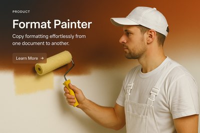 Stylish Format Painter Web Page Design Illustration