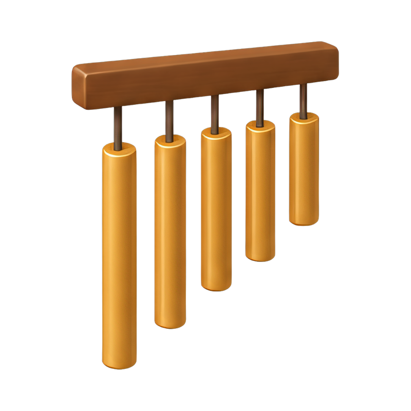 colorful hanging chime tubes
