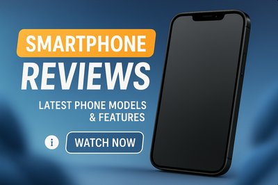 Promotional Banner for Smartphone Reviews and Features