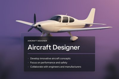 Stylish Aircraft Designer Web Page Concept