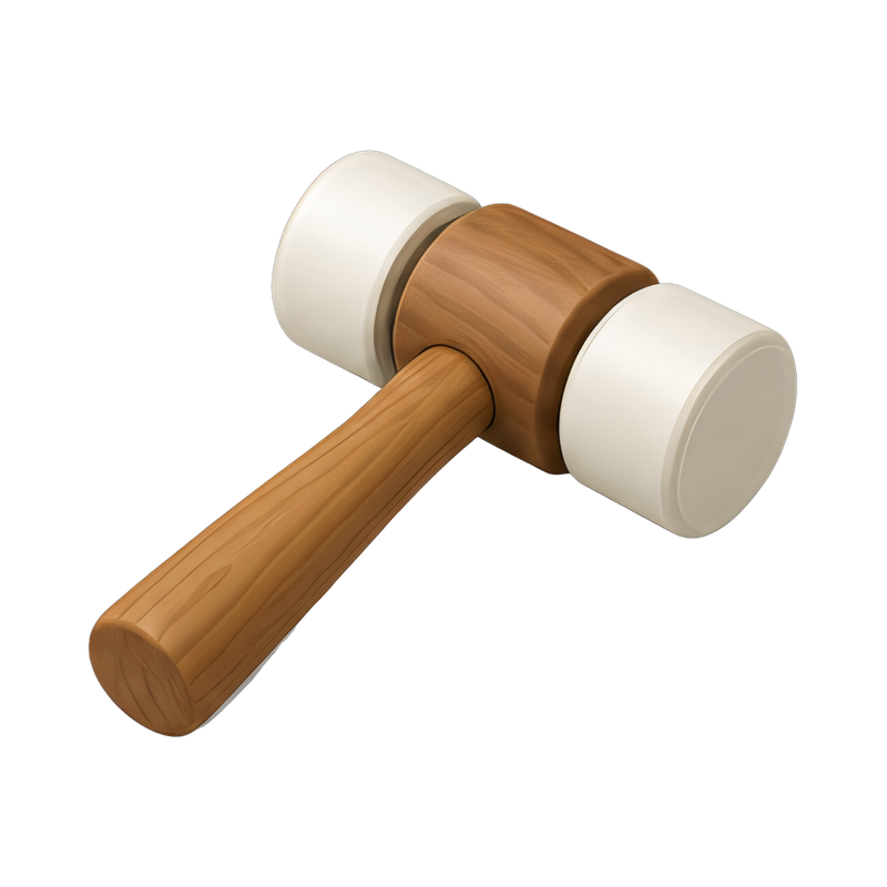 Polymer mallet for woodworking