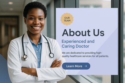 Confident Black Woman Doctor in Hospital Setting