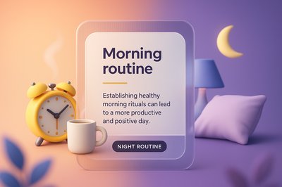 Morning Routine vs Night Routine: A Visual Guide