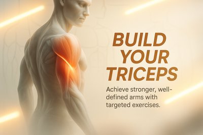 Fitness Illustration Highlighting Triceps Development