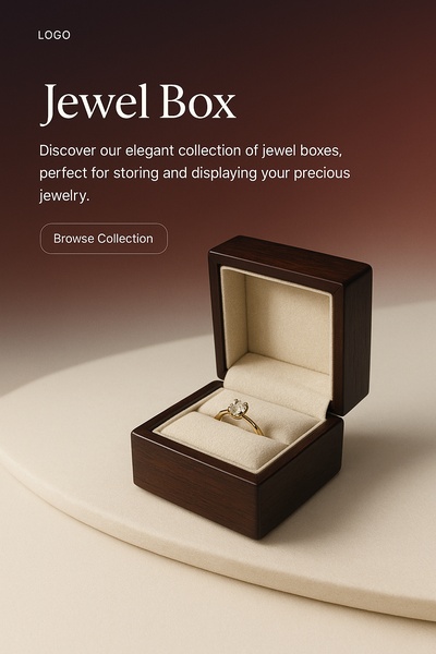 Elegant Jewel Box Display with Stylish Design
