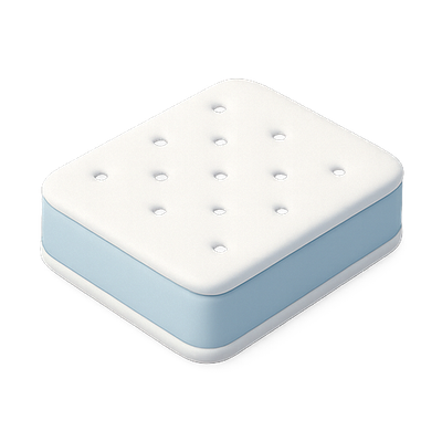 Stylized Mattress Design in Soft Colors