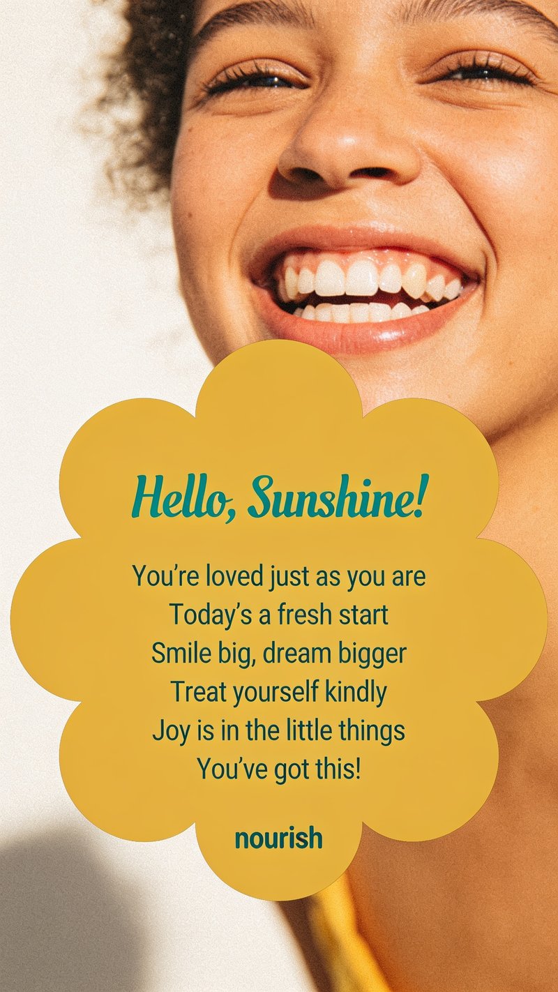 Hello, Sunshine! Motivational Poster