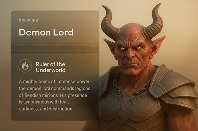 Demon Lord: A Powerful Figure of Fear and Destruction