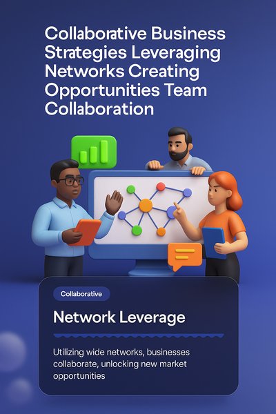 3D Illustration of Collaborative Business Strategies and Teamwork
