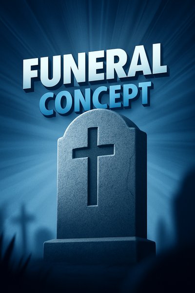 Solemn Beauty of a Catholic Cemetery with Grave Marker