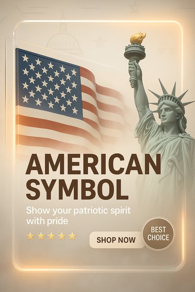 Promotional Banner Celebrating American Patriotism