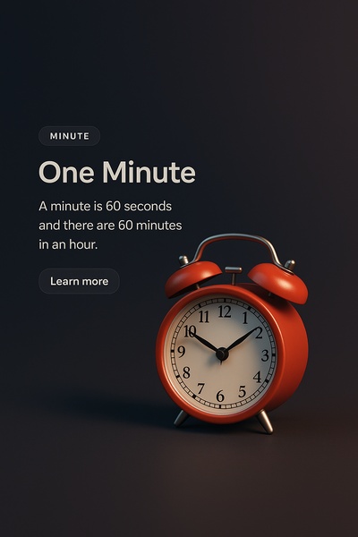 3D Scene of a Red Alarm Clock Displaying Time