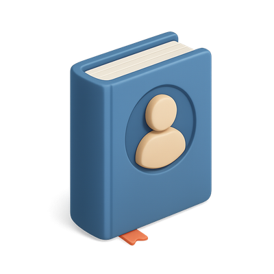 Stylized 3D HR Icon Representing Human Resources