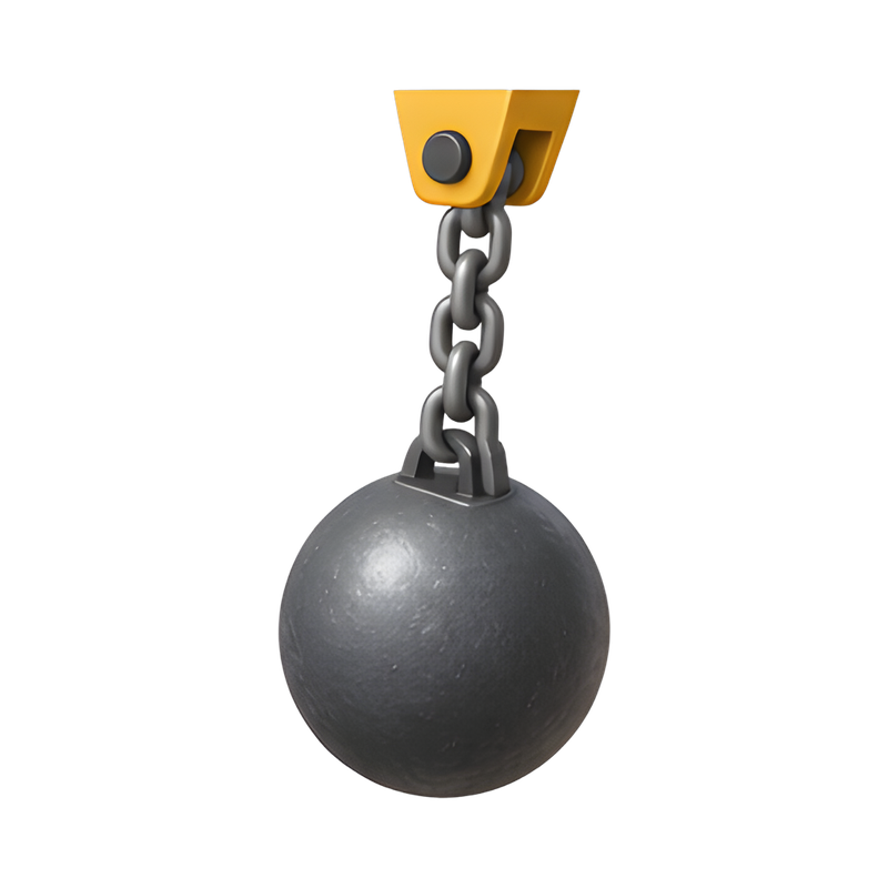 wrecking ball in action