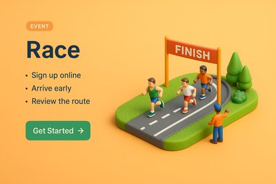 Engaging 3D Race Scene with Action Elements