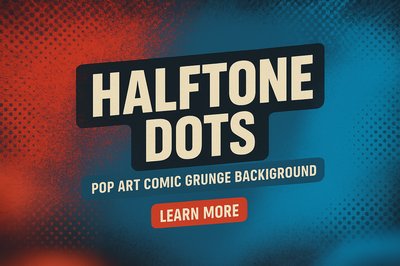 Vibrant Pop Art Background with Halftone Dots