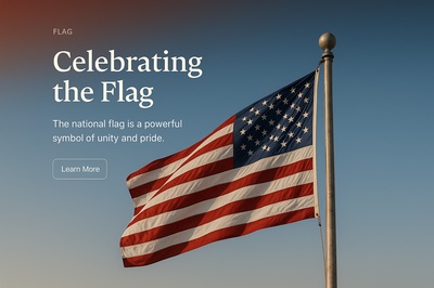 Stylish Page Layout Featuring a Flag Design