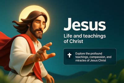 Dynamic 3D Illustration of Jesus and His Teachings