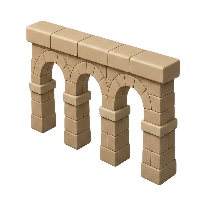 architectural aqueduct cross-section
