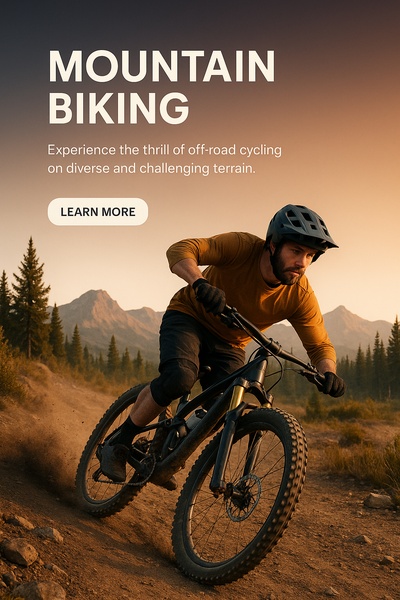 Stylish Mountain Biking Adventure in Nature