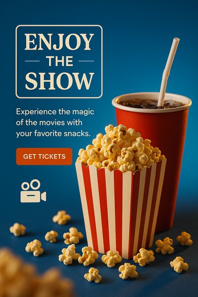 Promotional Image for Movie Experience with Snacks