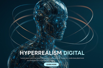Hyperrealistic Digital Orb with Illuminated Circuits and Clean Aesthetics