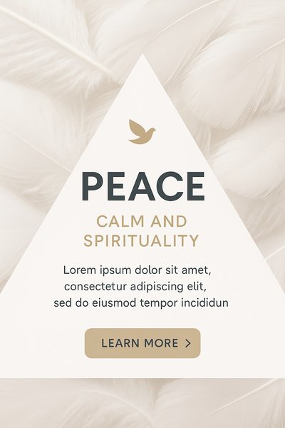 Peaceful White Feathers Background for Spirituality and Calm