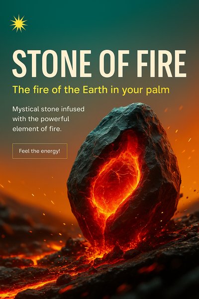 Stone of Fire - Mystical Element of Earth