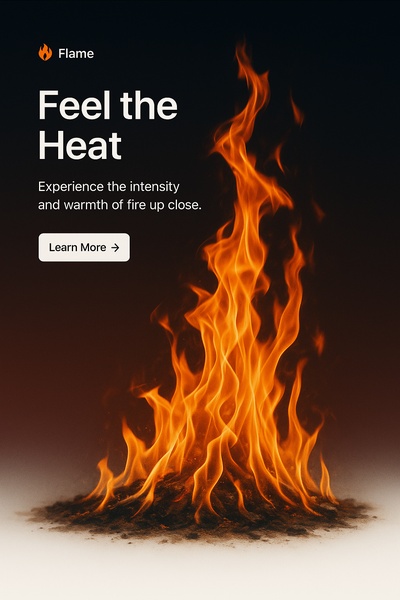 Vibrant and Dynamic Fire Flames for Engaging Web Design