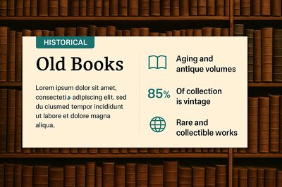 Informative Graphic About Historical Old Books
