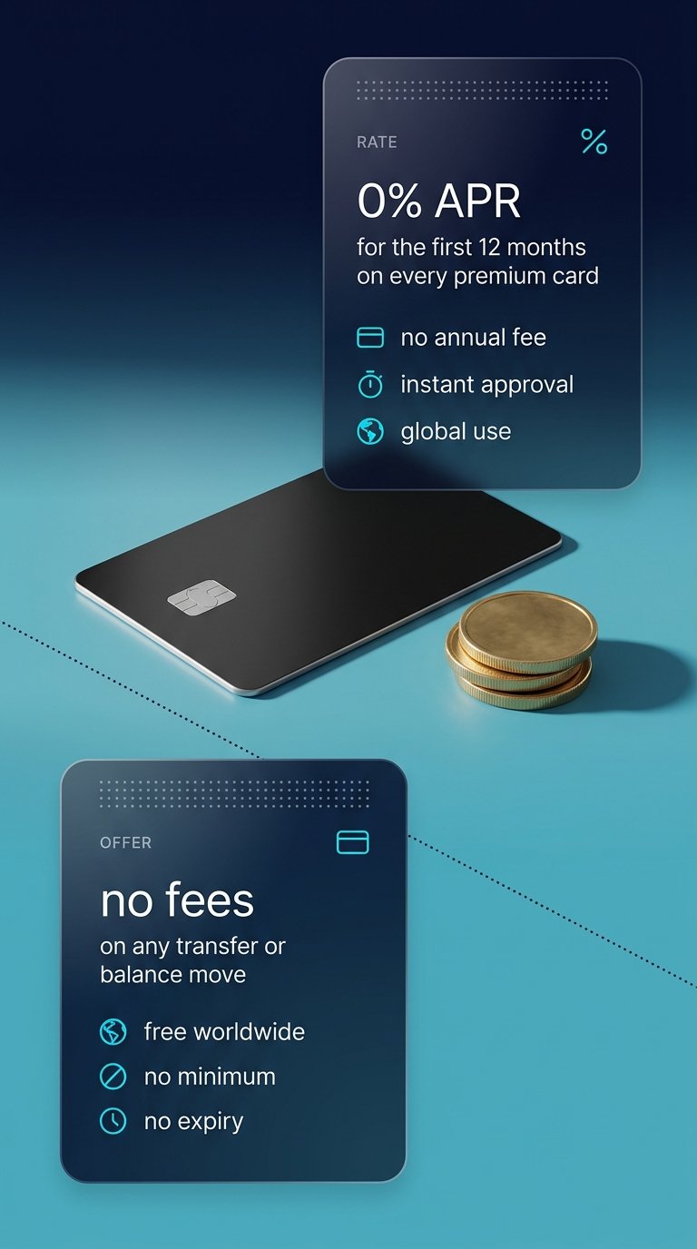 Premium Fintech Credit Card Display