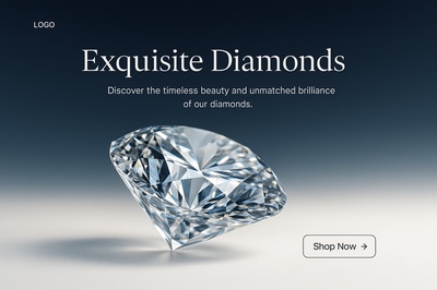 Stylish Web Design Featuring Exquisite Diamonds