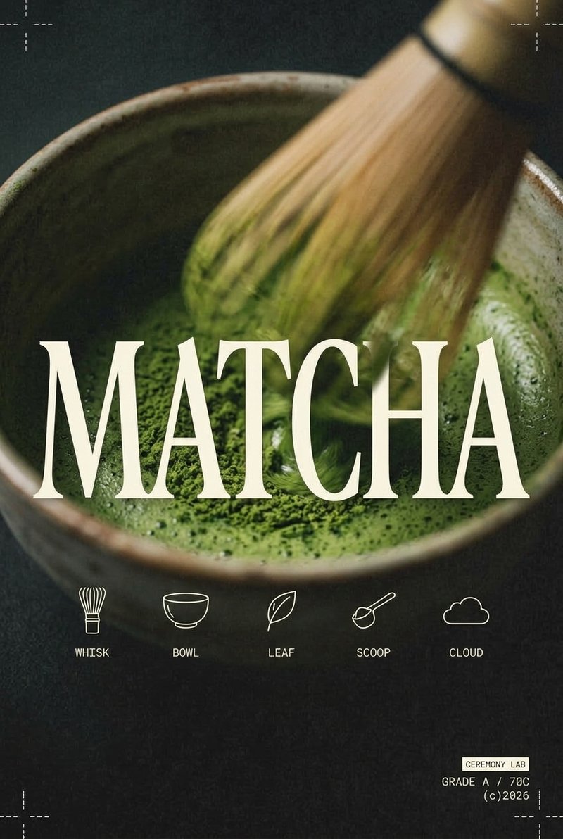matcha green tea in a bowl — Matcha