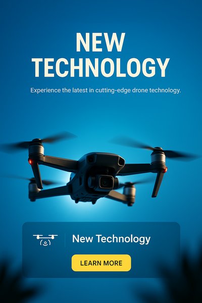 Promotional image for cutting-edge drone technology