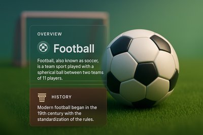 Modern Football Web Design with 3D Elements