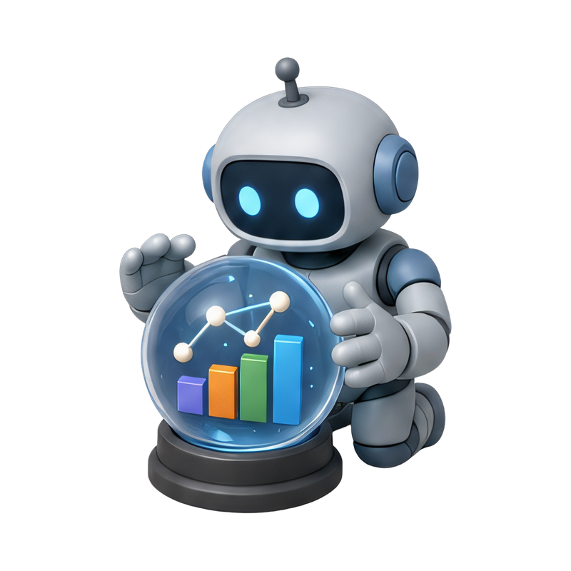 robot predicting future trends
