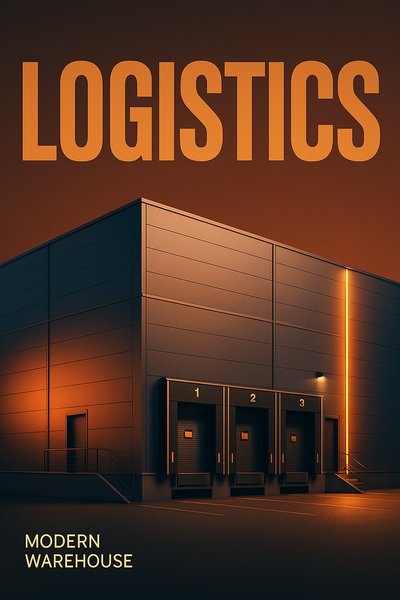 Striking Modern Warehouse Design with Bold Typography