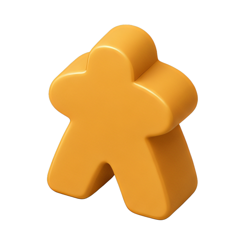colorful meeple game tokens