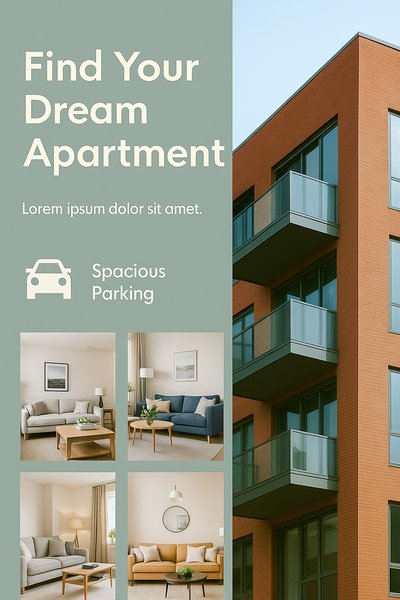 Real Estate Promotional Graphic for Apartment Listings